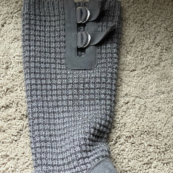 UGG Tall Solene Charcoal Knit Sweater Weather - Picture 9 of 14